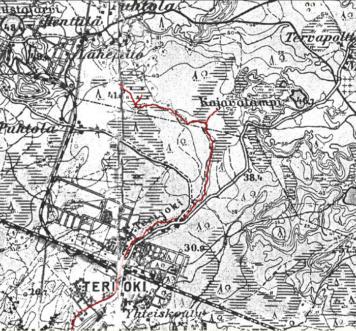 Фрагмент карты 1922 г.
