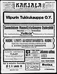 Газета «Karjala» №142B от 22.06.1913 г.