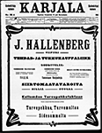 Газета «Karjala» №261A от 10.11.1911 г.