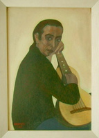 А. Визиряко. Бобыль-гитарист. Оргалит,м., 2000 г.