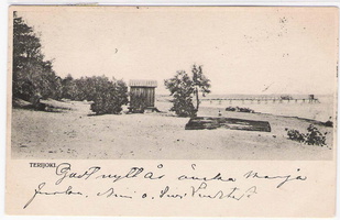 Лодка на пляже примерно перед Ривьерой, в Кякёсенпяя. 1905 г.(3)
