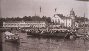 terijoki_jpk-151: Терийоки. Павильон яхт-клуба и пристань. 1912-1913-е гг.