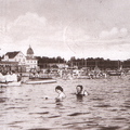 terijoki_jpk-157: Терийоки. Пляж, на заднем плане здание яхт-клуба. Около 1913 г.