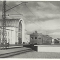 Вокзал. Первый электропоезд. 1955 год.