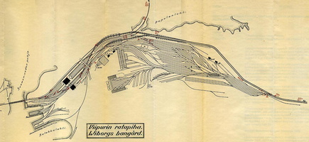 Схема станции Выборг. 1923 г.
