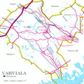 Карта финской волости Вахвиала