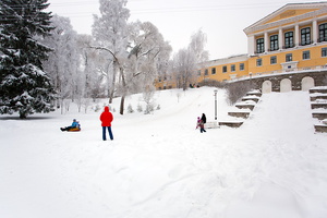 Накануне нового 2010 года Зеленогорск завалило снегом