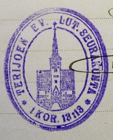 Печать лютеранской общины Терийоки, 1913 г.
