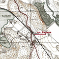 map 168km: Остановочный пункт Ваавоя на территории церковной деревни Хийтола. Фрагмент топографической карты 1930-х г.г.