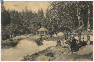Открытка, отправленная в июле 1909 г. из Иматры в Терийоки на дачу Ермашкевич