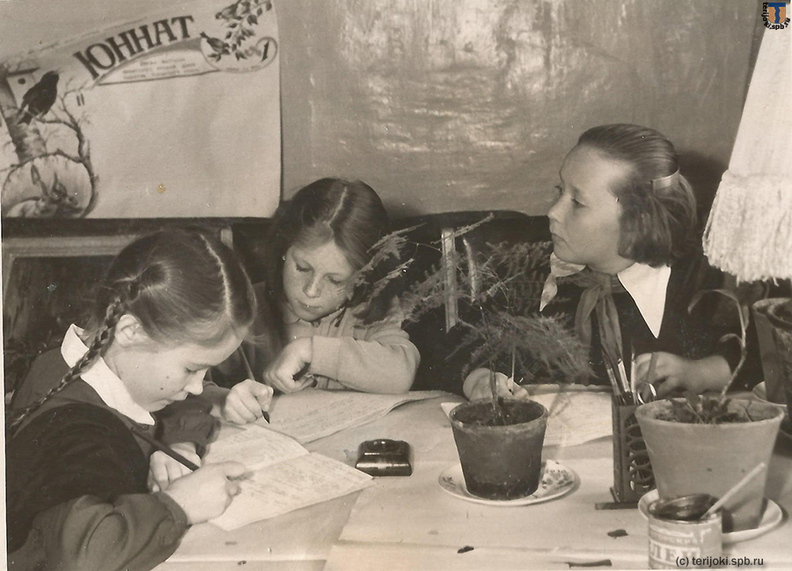 Занятия в кружке Дома Пионеров на Ленина в Зеленогорске 1959 г.jpg