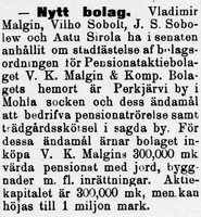Wiborgs Nyheter 27.03.1908