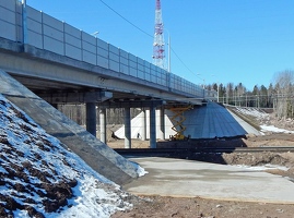 Строительство путепровода на 3 км перегона Выборг-Таммисуо