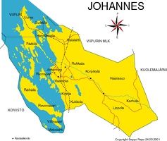 Карта волости Йоханнес