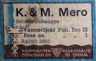 Vammeljoki Ino K M Mero 5