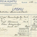 sr Uusikirkko Maamieskoulu bill 1917-2