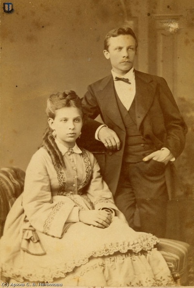 АКН и Мария Михайловна Немилова,  примерно 1875, Санкт- Петербург.jpg