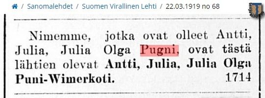 Suomen Virallinen Lehti 1919.03.22 n68