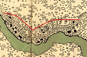 map 1887 old road