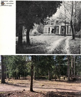 Дом Егеря главное здание вид сбоку 1939 и 2021г