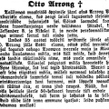 Арронг некролог 18.03.1930