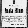 мать Амалия Хильман (урожд. Таннинен) 1907