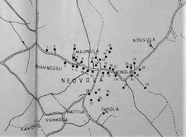 Неувола. Карта 1939 года