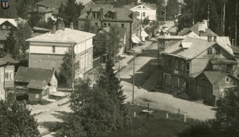Вид на перекресток с кирхи до 1935